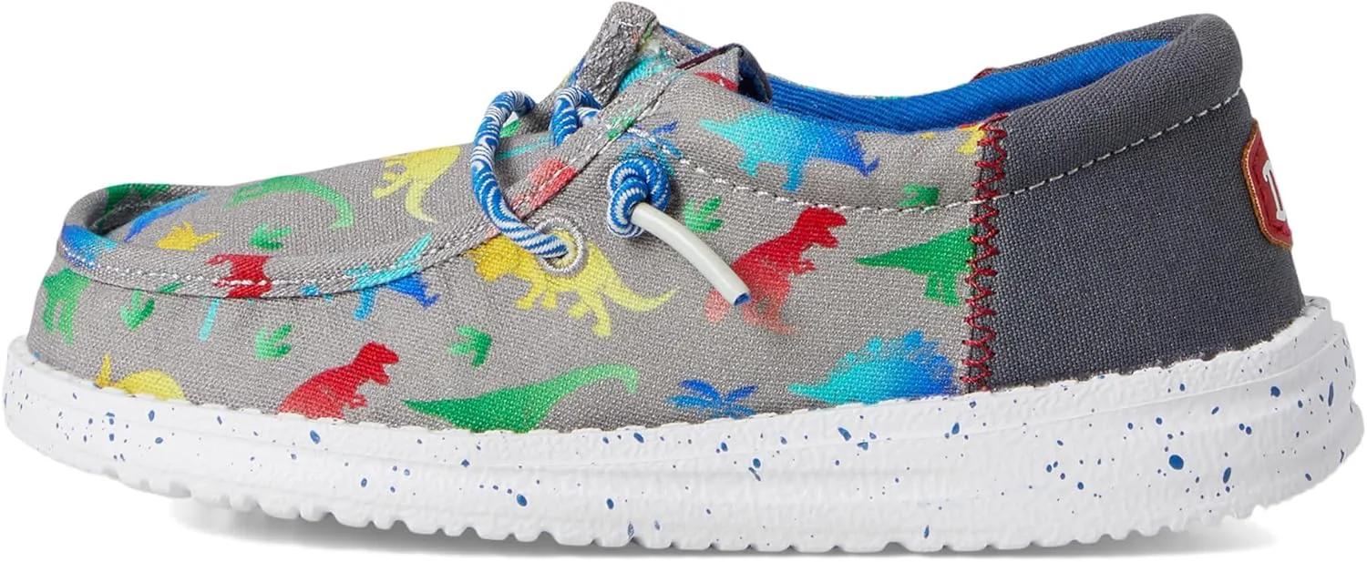 

Эй, чувак, мужские кроссовки Wally Funk Dinomite (для маленьких и больших детей) HEYDUDE, серый/мультиколор