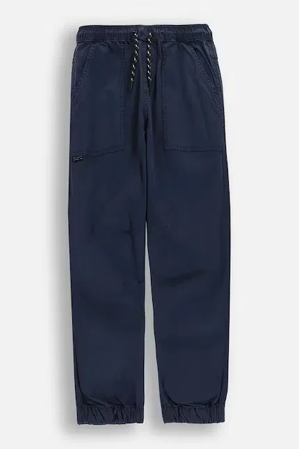 Брюки детские из хлопка slim fit Coccodrillo, синий