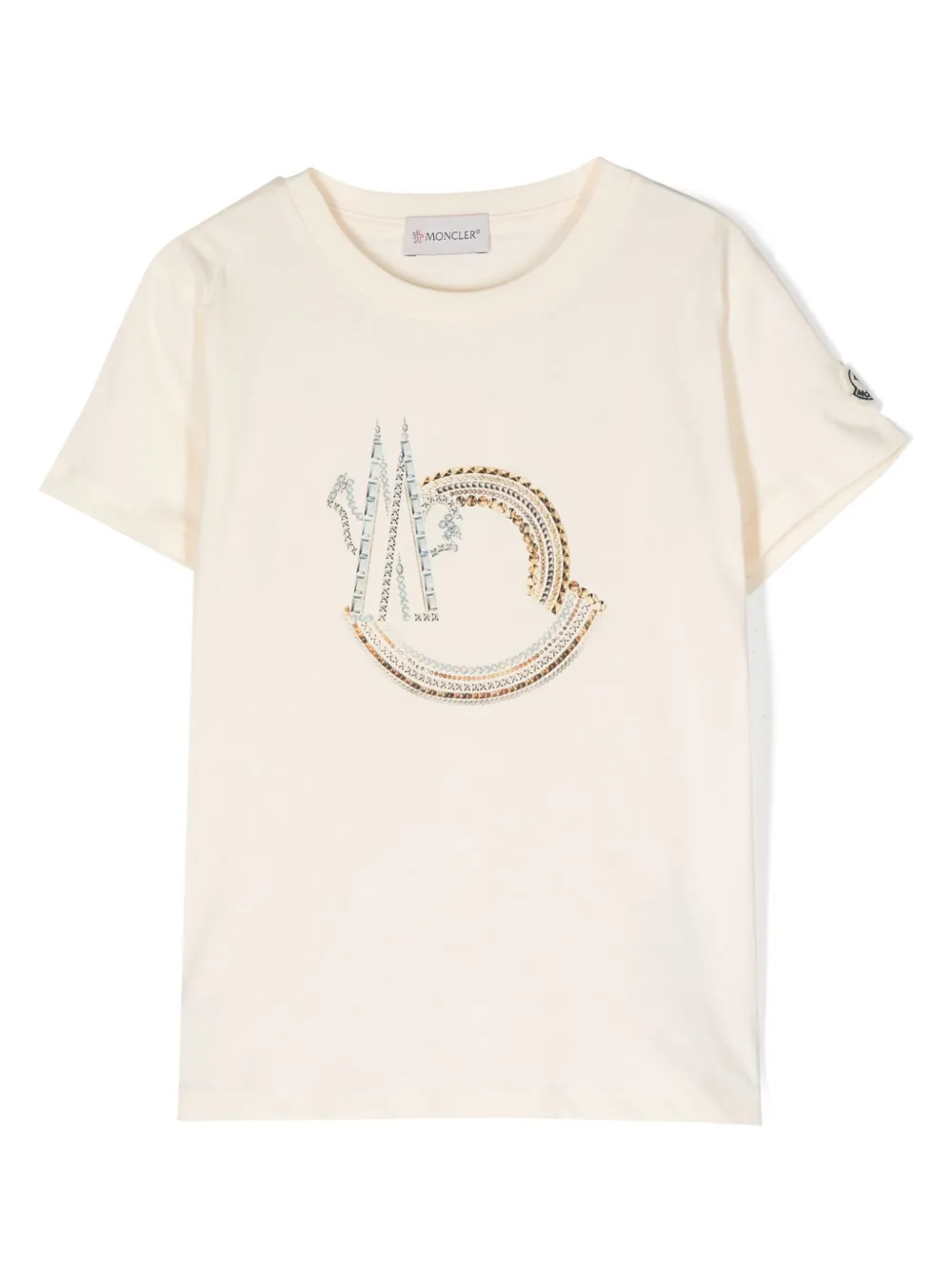 

Футболка с логотипом Moncler Enfant, нейтральный