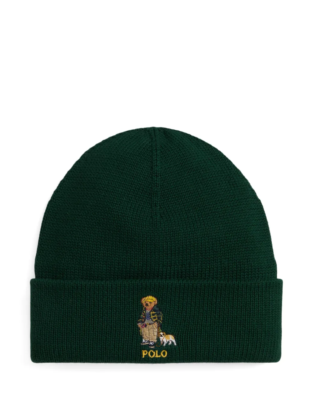 

Шапка бини с вышивкой Polo Bear POLO RALPH LAUREN KIDS, зеленый
