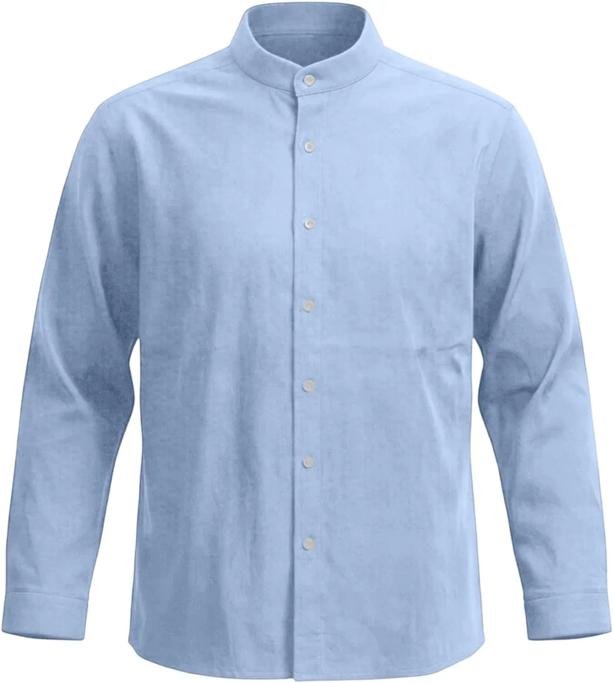 Мужской костюм из рубашки и брюк, дышащий, Generic, Sky Blue — фото 2