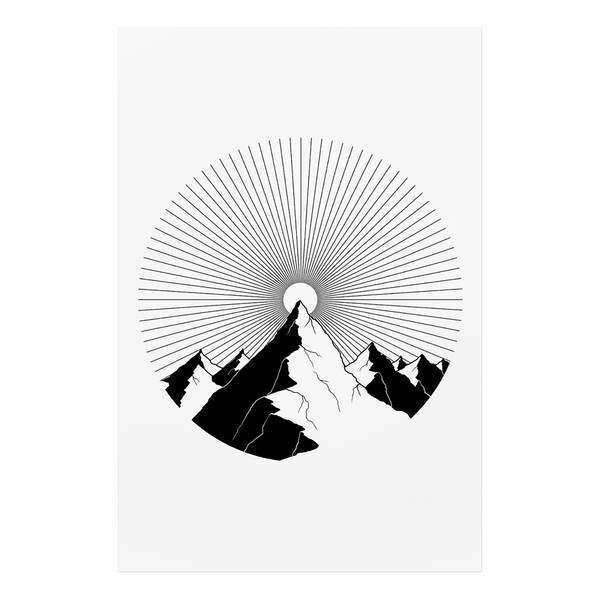 

Фреска Artgeist Mountain at the Zenith, черно-белый