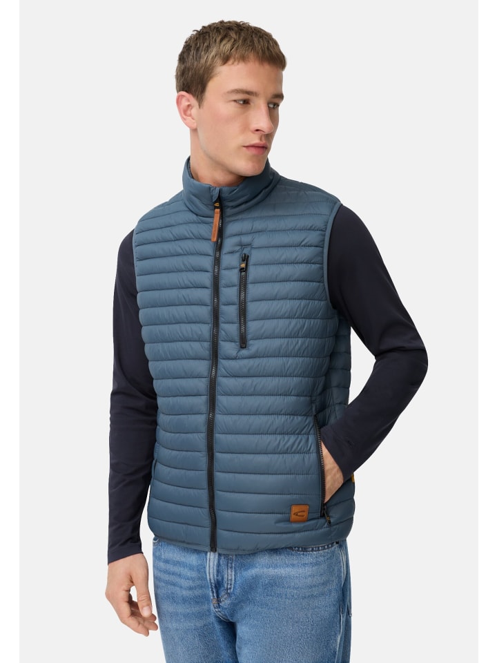 

Camel Active Стеганый жилет из переработанного полиамида чернильно-синего цвета