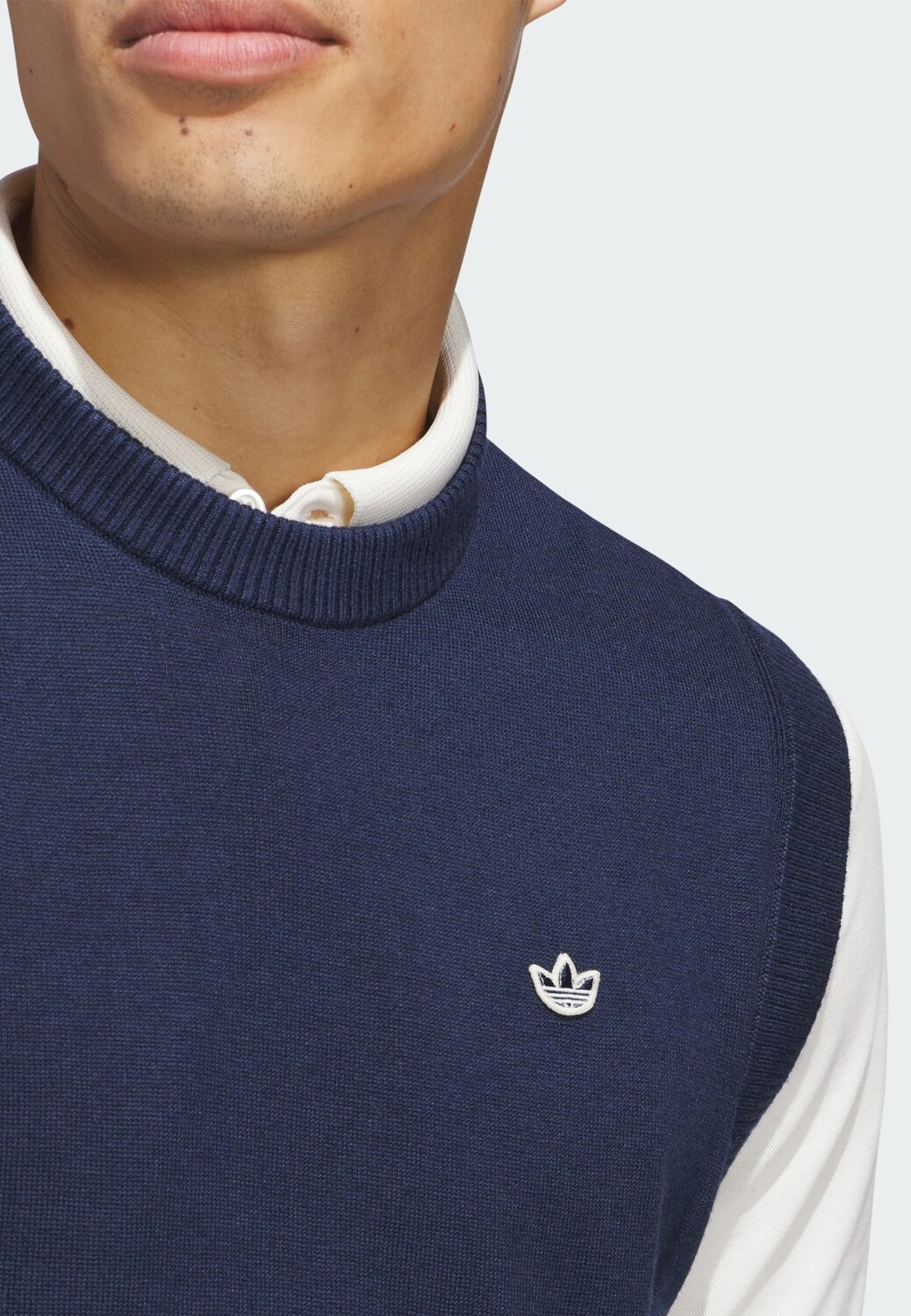 Adidas Originals Свитер-жилет в цвете Navy — фото 4