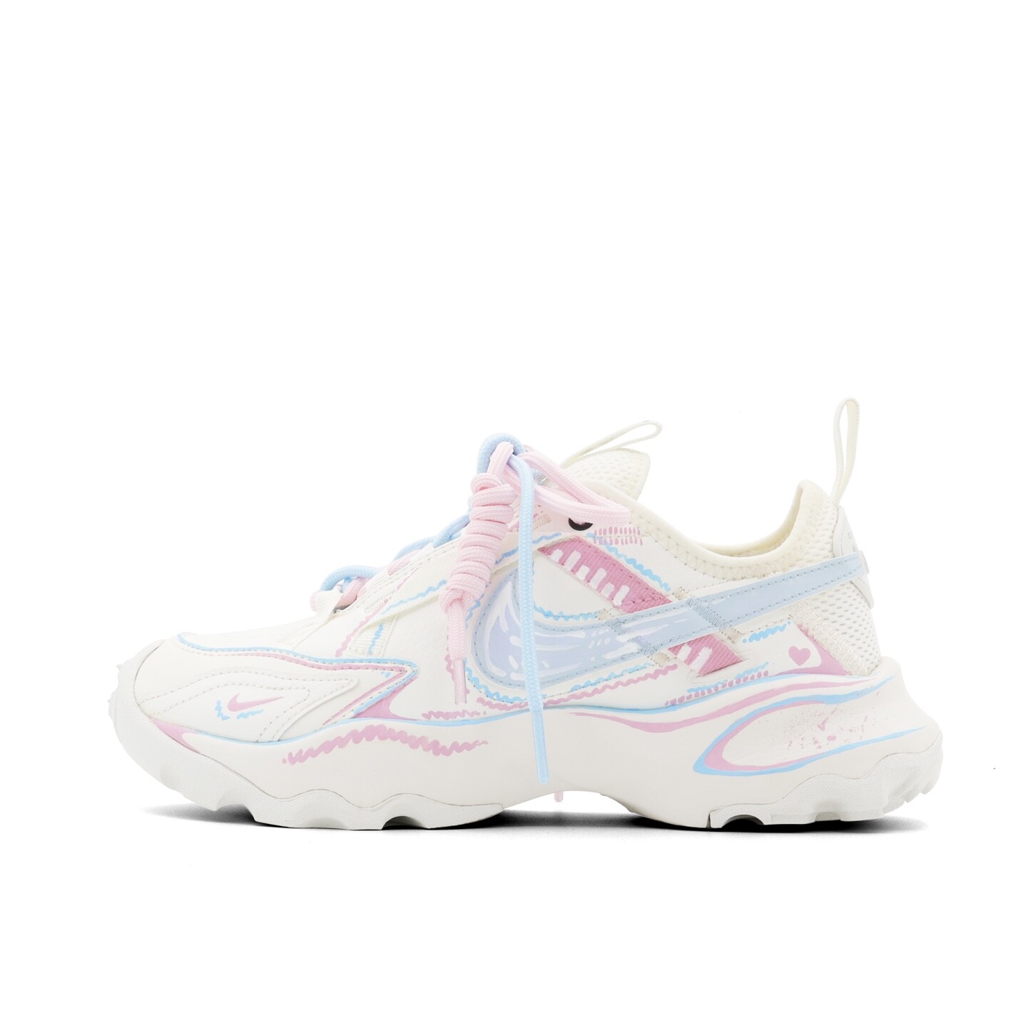 

Кроссовки Nike TC 7900 Lifestyle Shoes Women's Low-top Blue/pink/white, синий/розовый