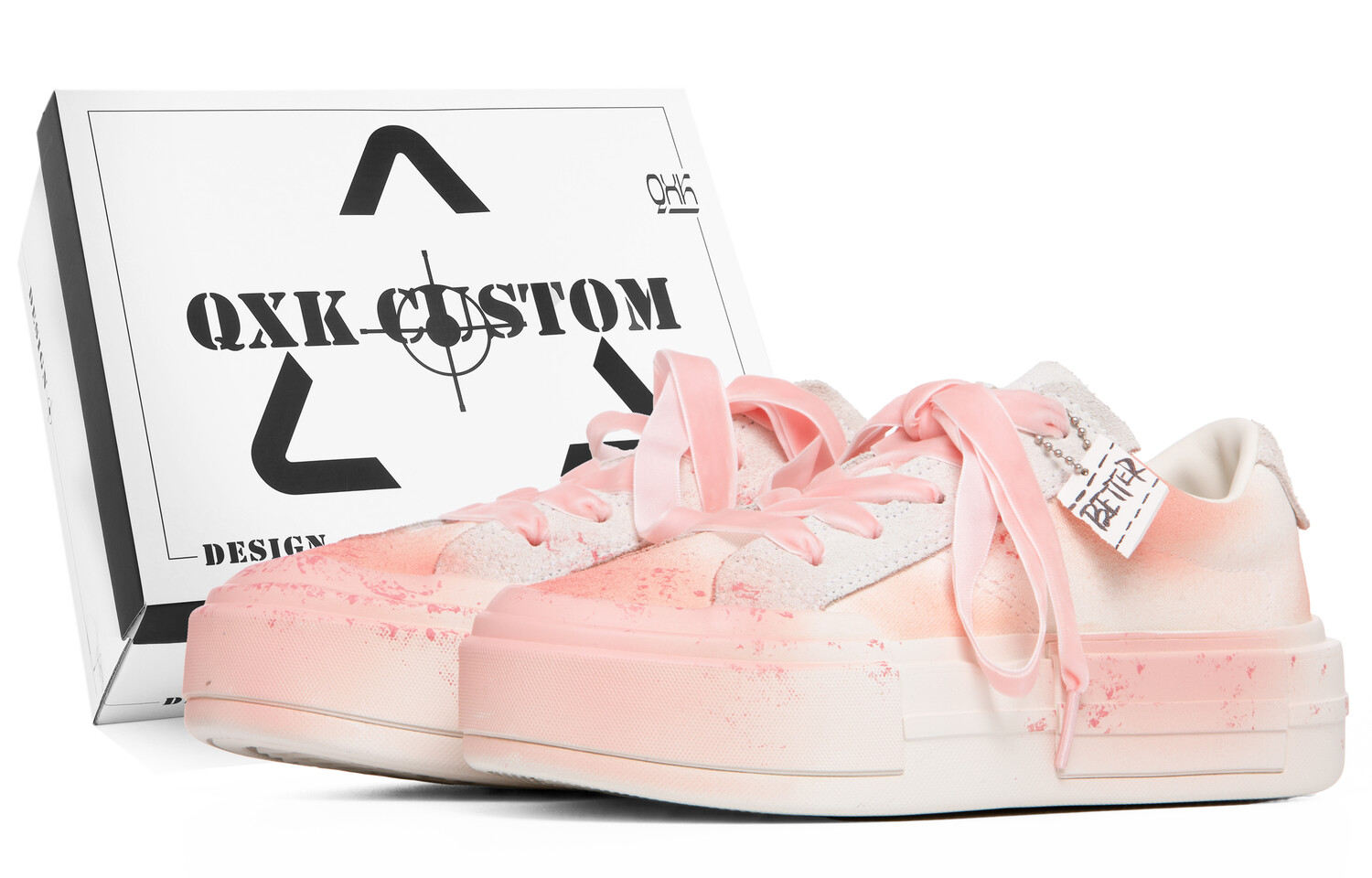 

Chuck Taylor All Star Canvas Shoes Unisex Low-top White/розовый Converse