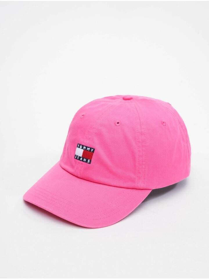 

Бейсболка TOMMY JEANS, цвет pink alert