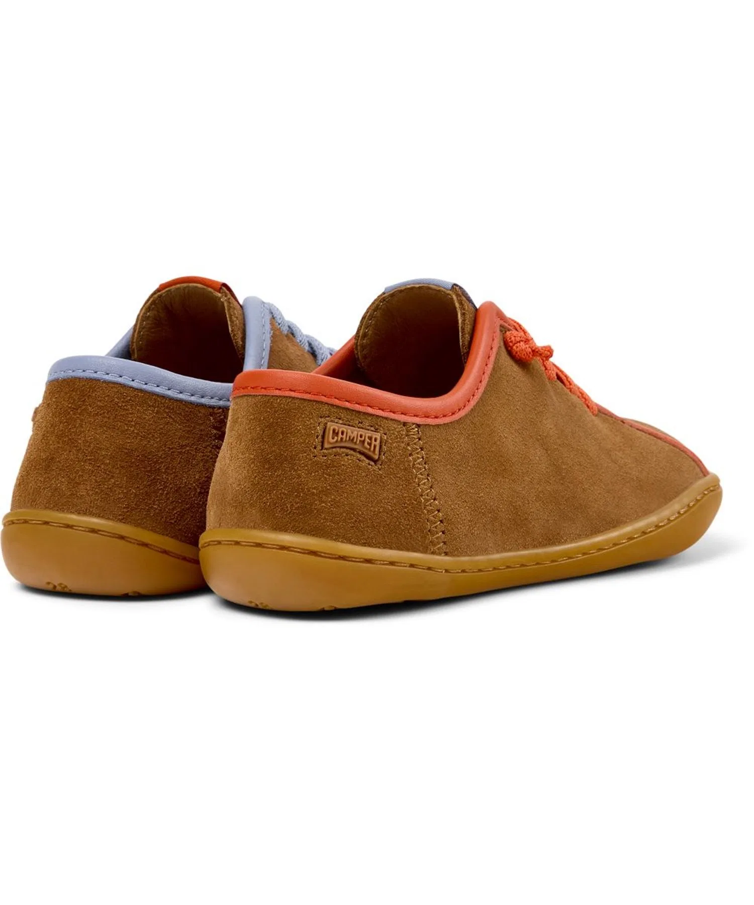 Детские кроссовки CAMPER TWINS KIDS из натуральной кожи коричневые — фото 3