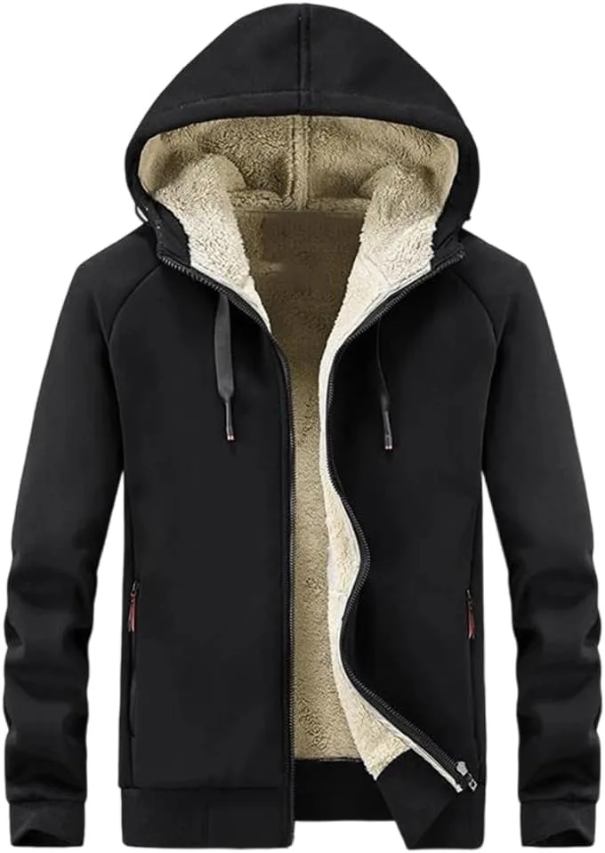 

Мужская зимняя толстовка с капюшоном Lamb Fleece, утепленная