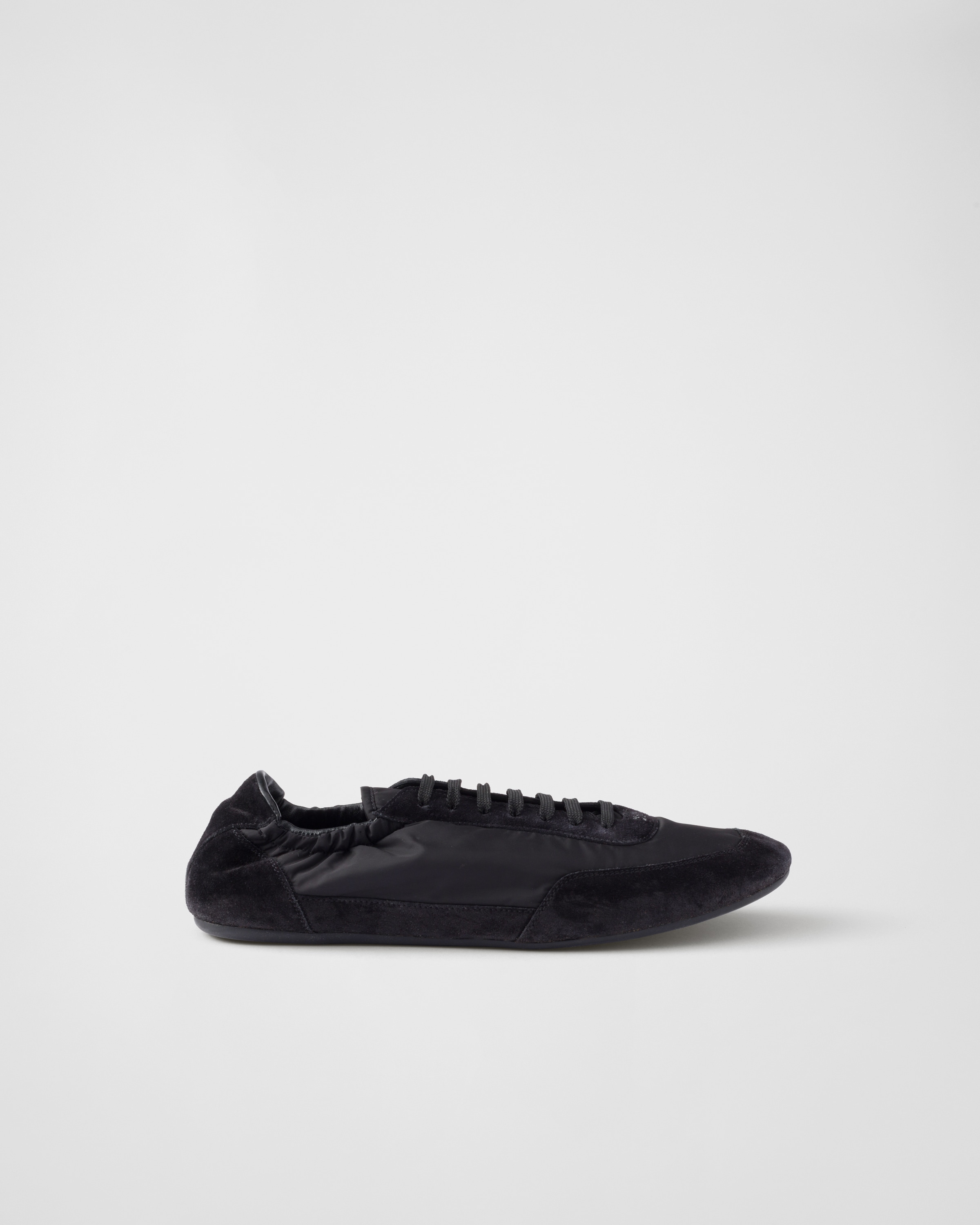 Кроссовки Collapse из Re-Nylon и эластичной замши Prada, черный — фото 2