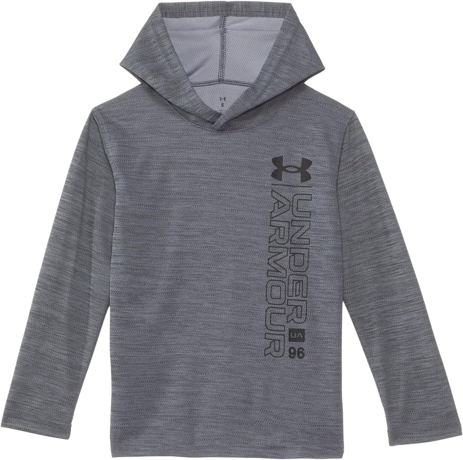 

Худи Under Armour Kids Wordmark Twist Mesh Hoodie, цвет Castlerock