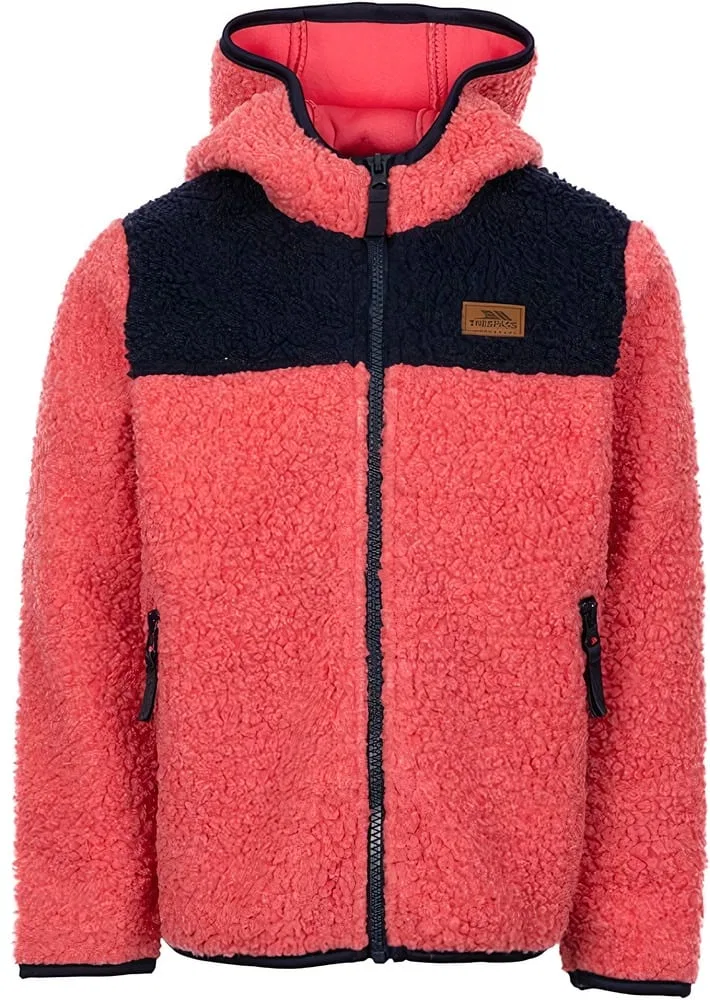 Детская флисовая куртка/флисовый свитер "Lindenn Fleece" красного цвета Trespass