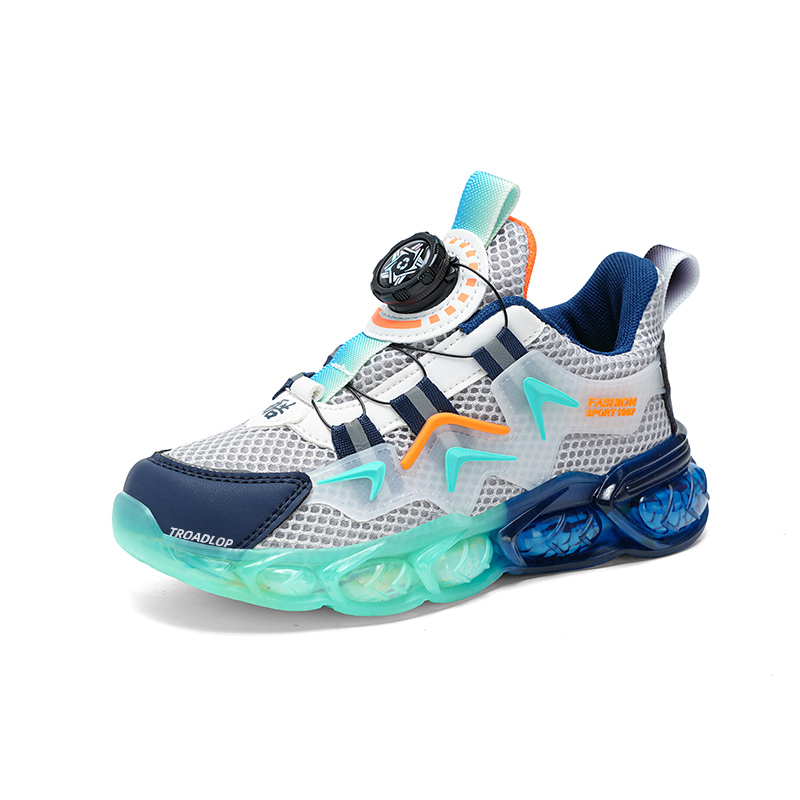 

Легкие, амортизирующие, устойчивые к истиранию, дышащие, низкие, детские кроссовки для повседневной жизни TROADLOP, серый