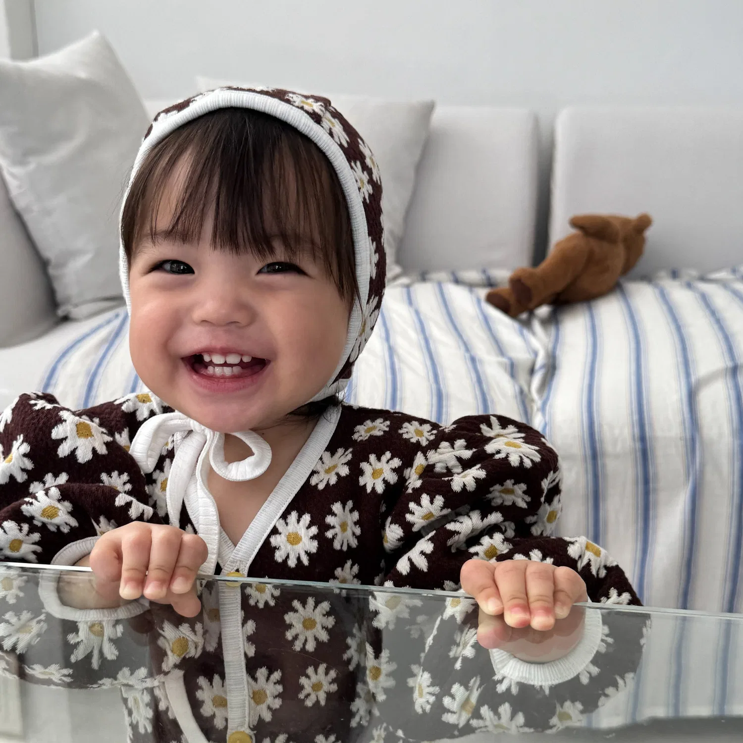 Детский боди Kkotbong, коричневый, от Ciel De Maman