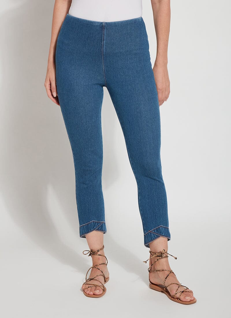 

Укороченные леггинсы Lauren Lyssé New York, цвет mid wash