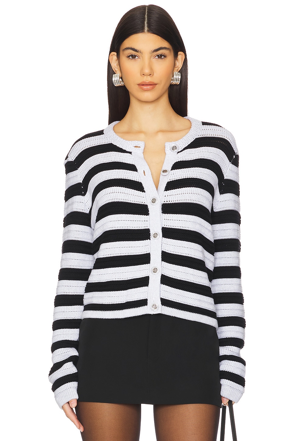 

Куртка с фактурной полоской Autumn Cashmere, черный