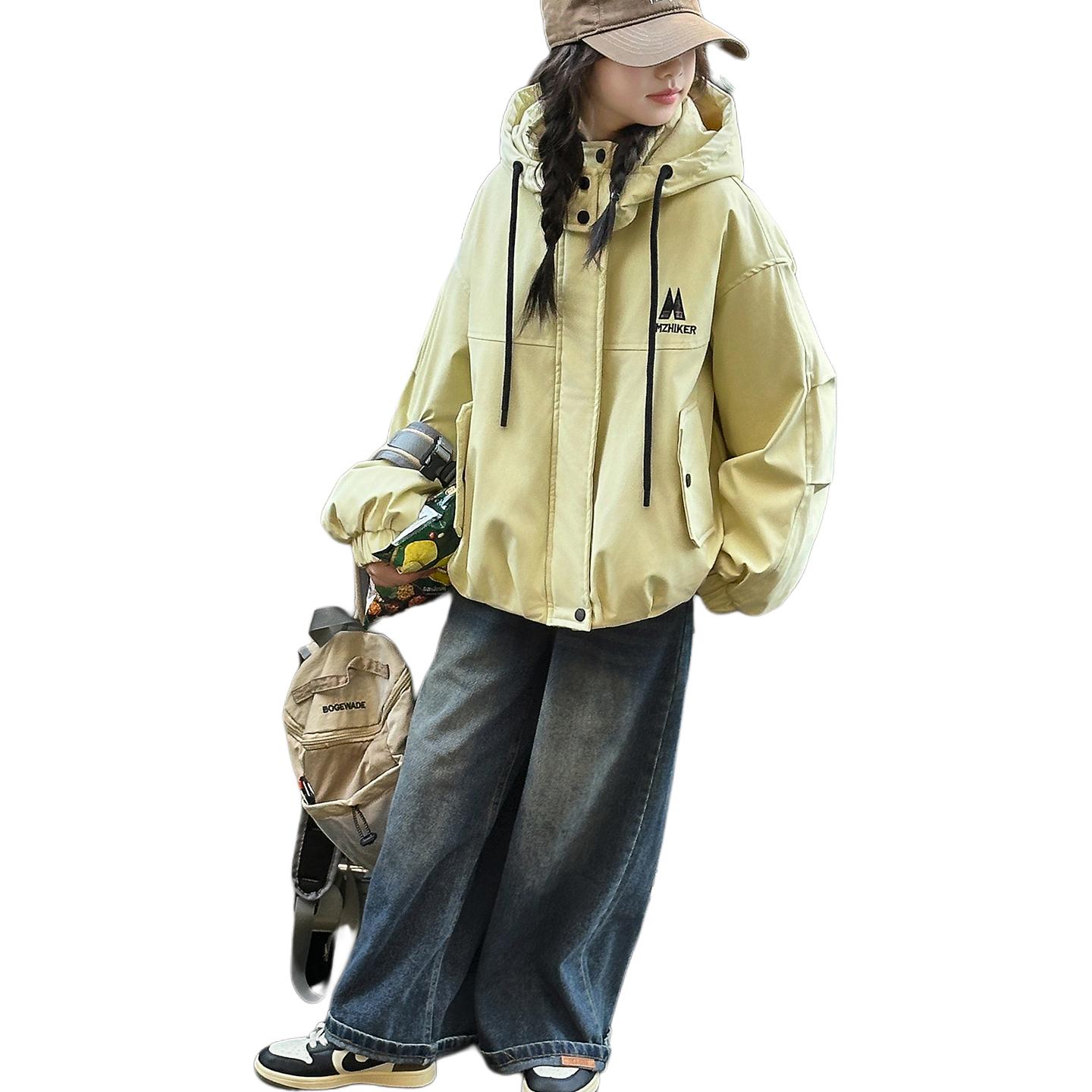 

Ветровка для подростков осень-зима Disney, желтый