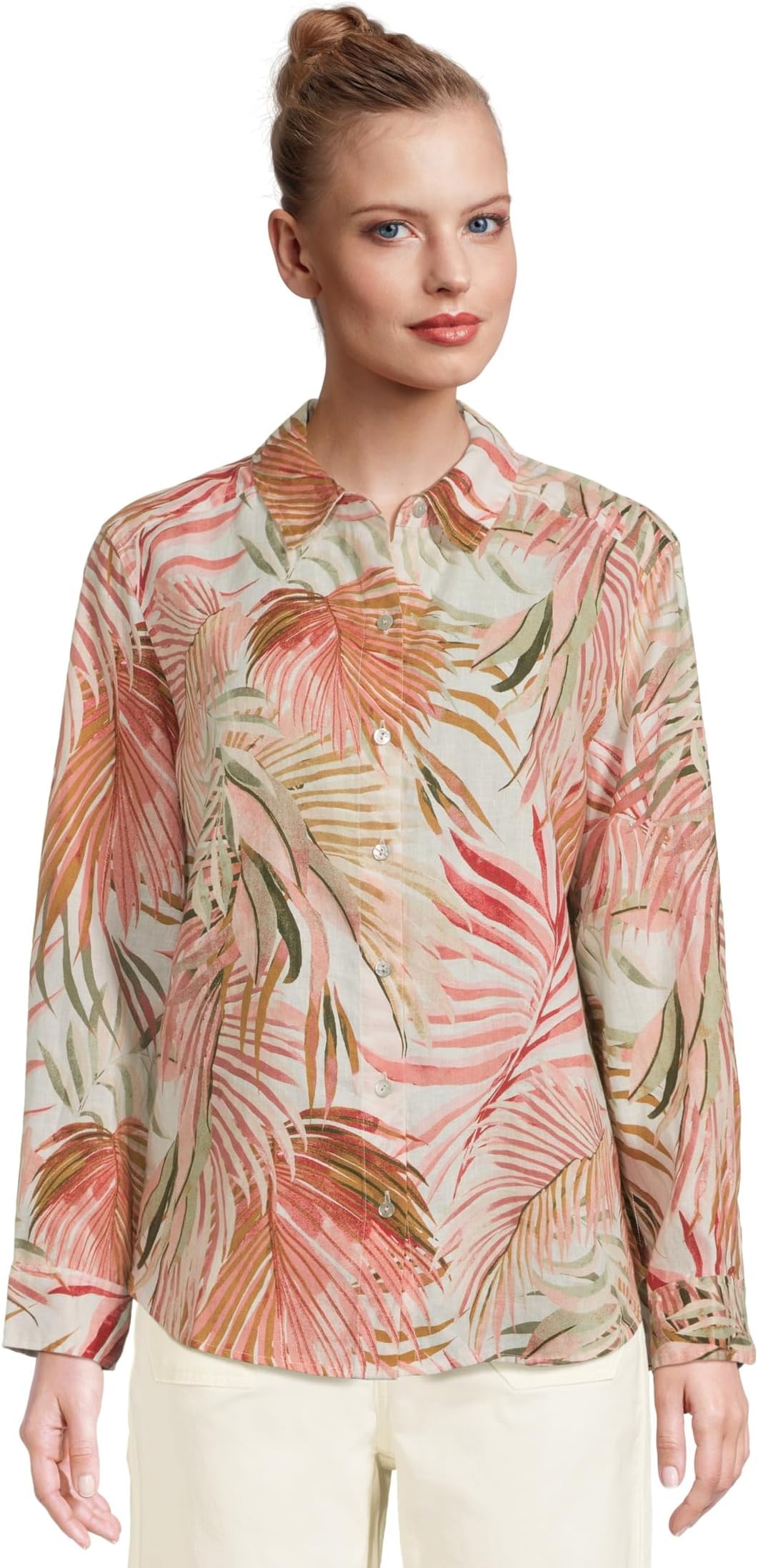 

Рубашка Tommy Bahama Palm Canyon Long Sleeve Relaxed Shirt, цвет Coconut