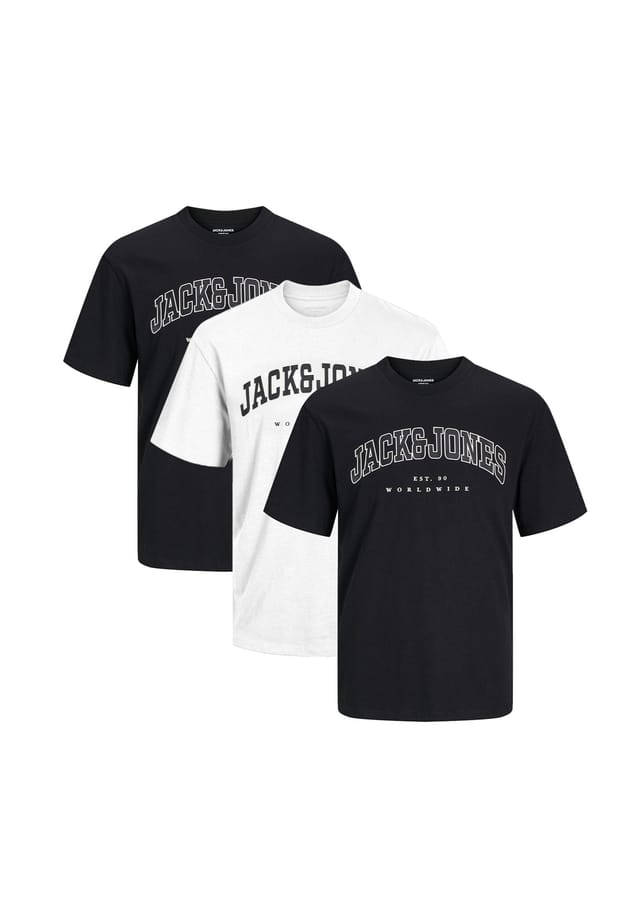 

Футболка в упаковке из 3 шт. Caleb varsity Jack & Jones, черный