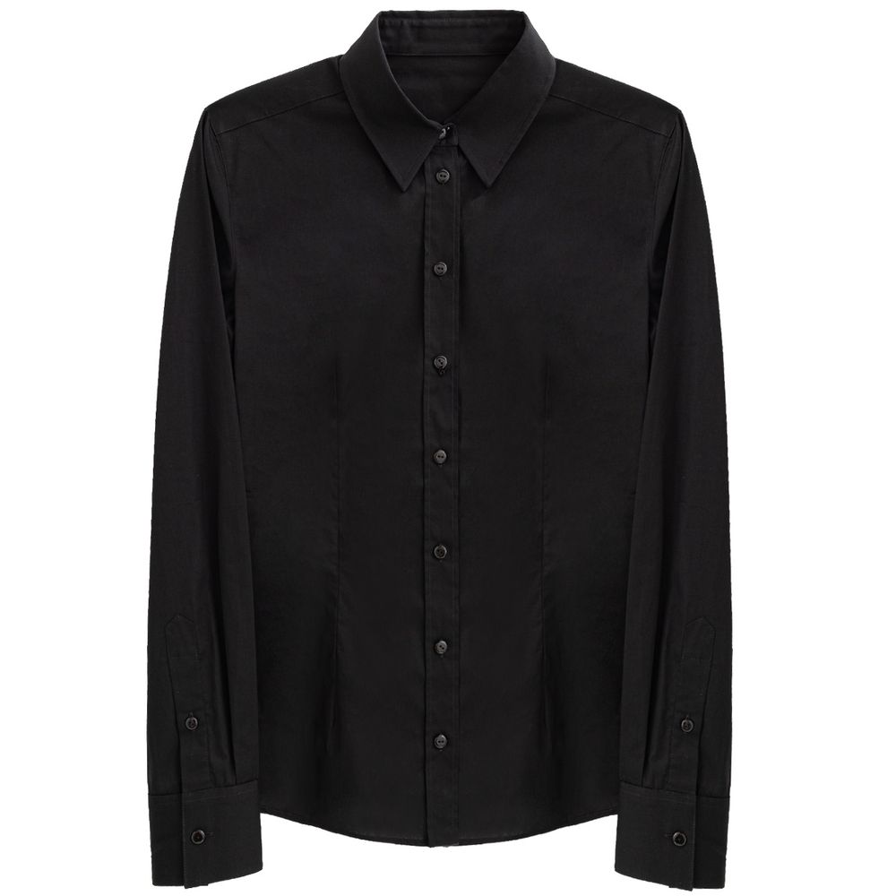 

Черная хлопковая рубашка Dolce & Gabbana