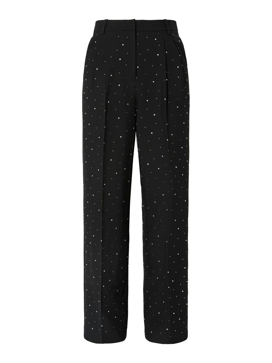 

Обычные брюки со складками спереди PIECES, черный