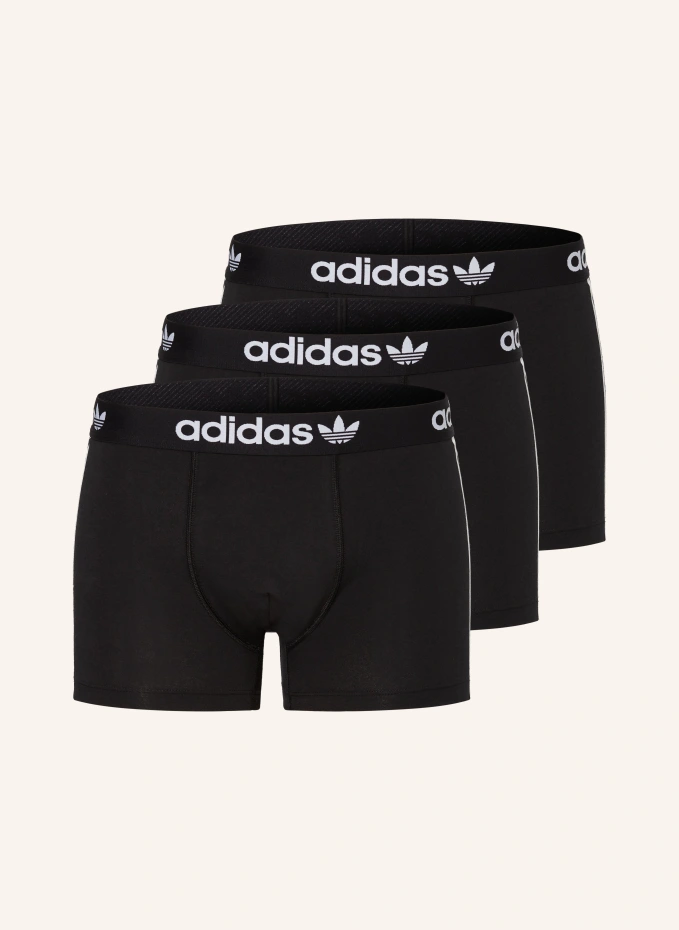 

Комплект из 3 боксеров comfort flex cotton 3-stripes Adidas, черный