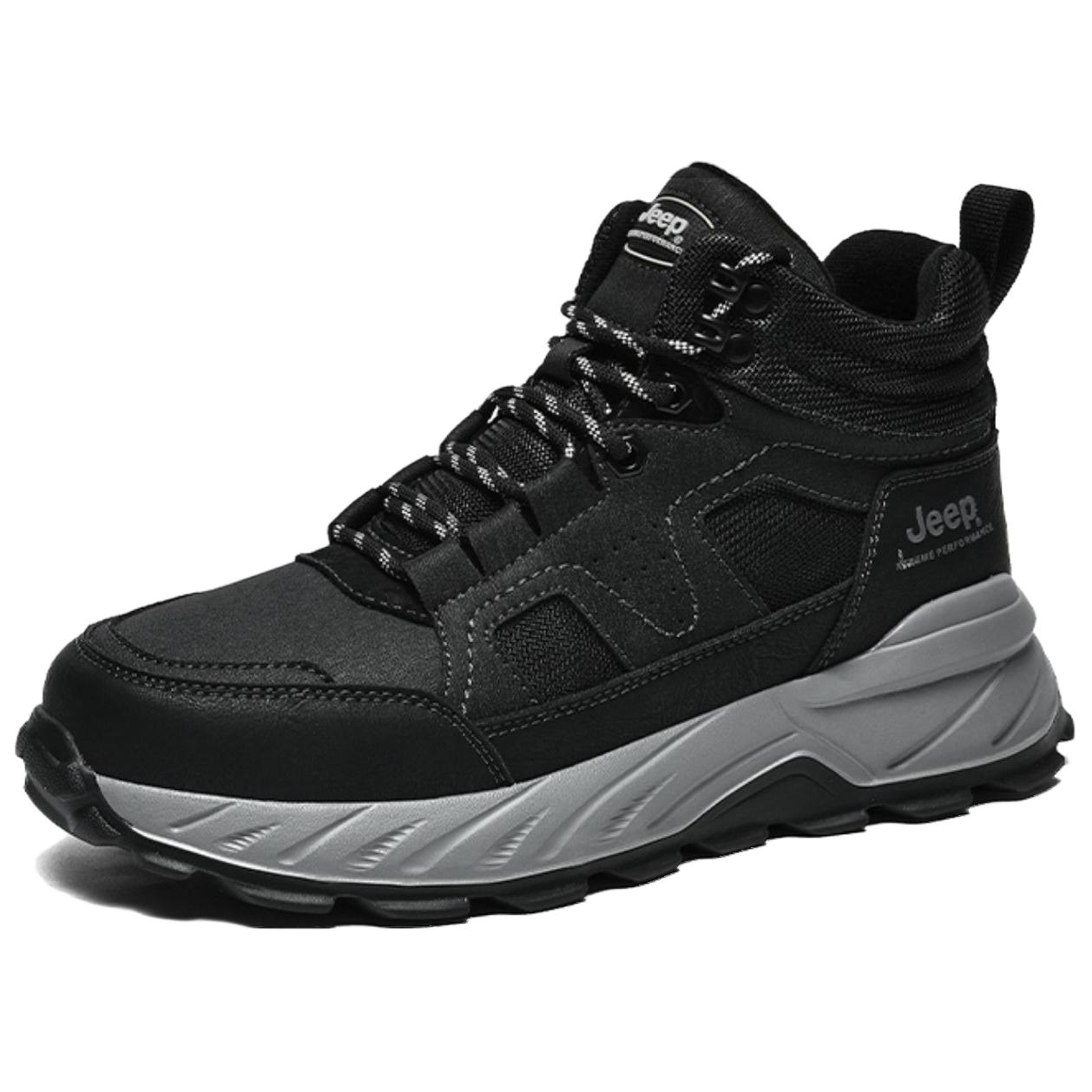 

Высокие горные и туристические ботинки мужские Jeep, черный