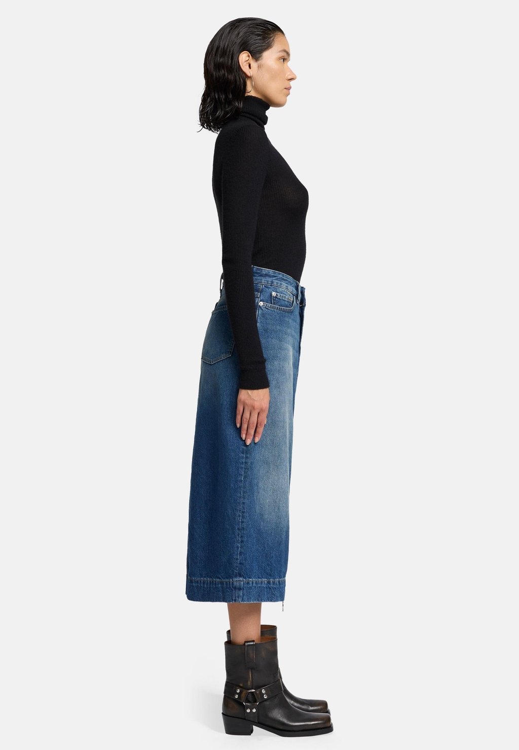 

Юбка из денима 7 for all mankind, синий