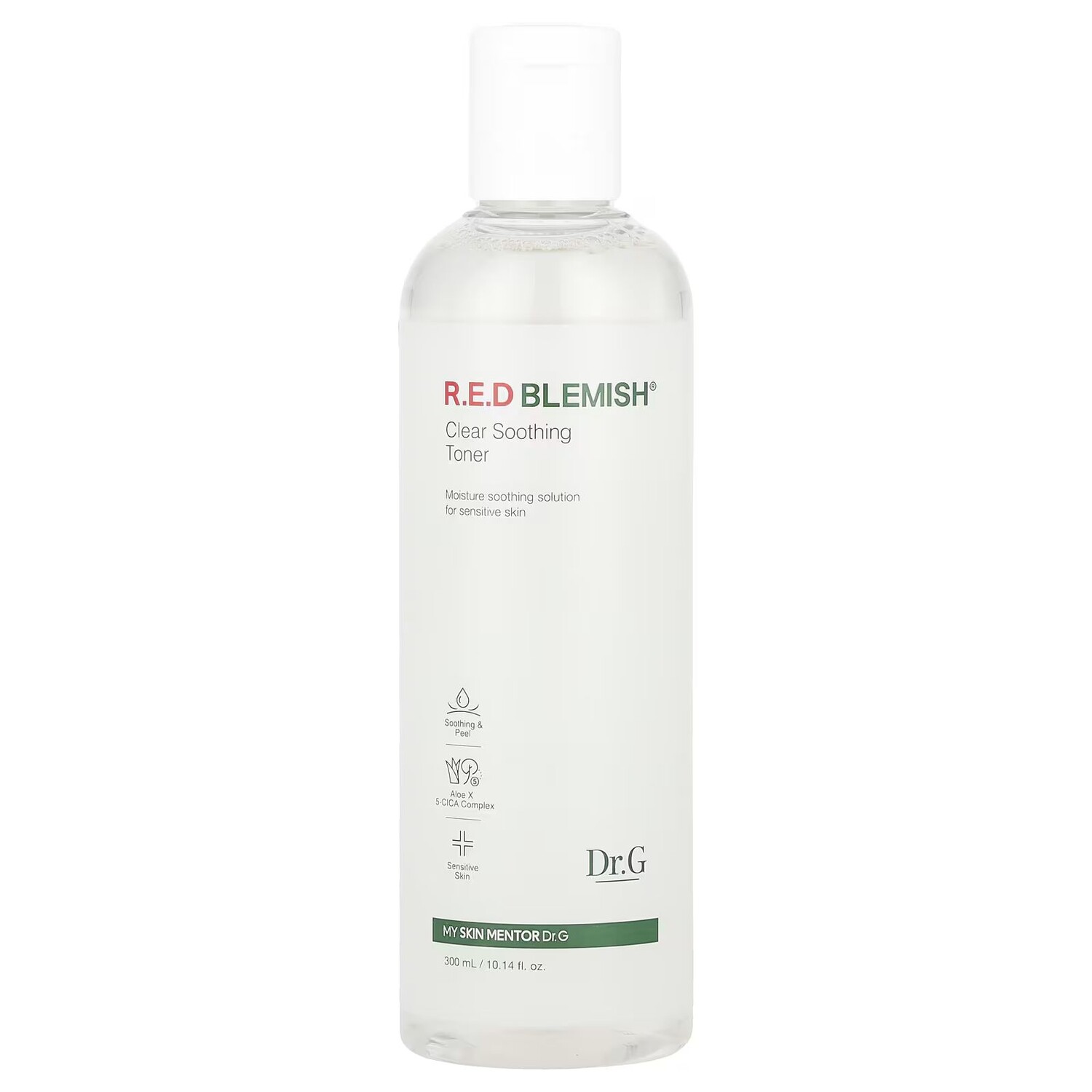 

RED Blemish, Прозрачный успокаивающий тоник, для чувствительной кожи, 10,14 жидких унций (300 мл) Dr. G