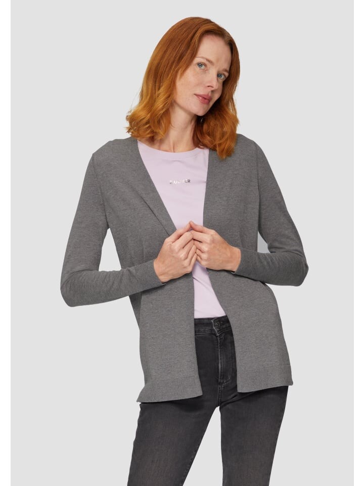 

Кардиган sOliver Strickjacke langarm, серый