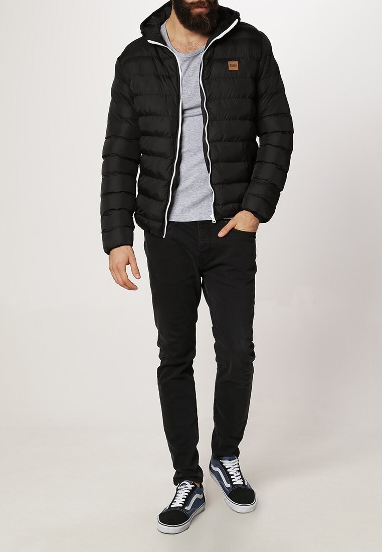 

Зимняя куртка Urban Classics BASIC BUBBLE JACKET, цвет black/white/black