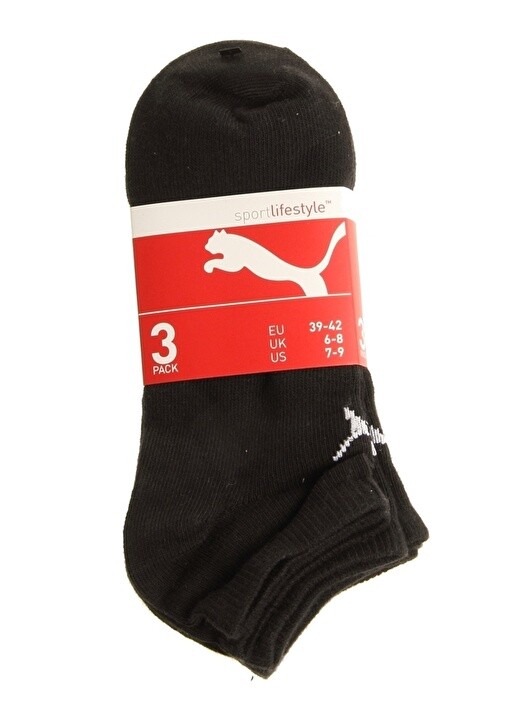 

Черные носки-тройки унисекс Puma