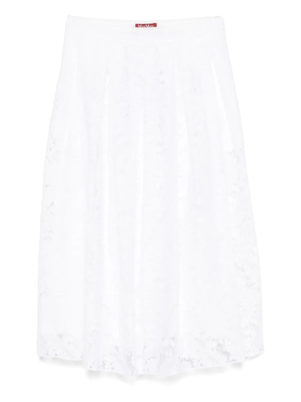 

Кружевная юбка Ampezzo MAX MARA, белый