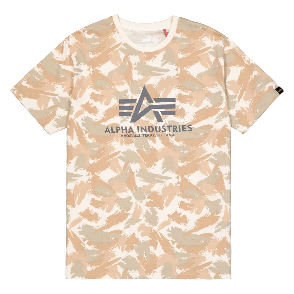 

Футболка с коротким рукавом Alpha Industries Basic Camo, бежевый