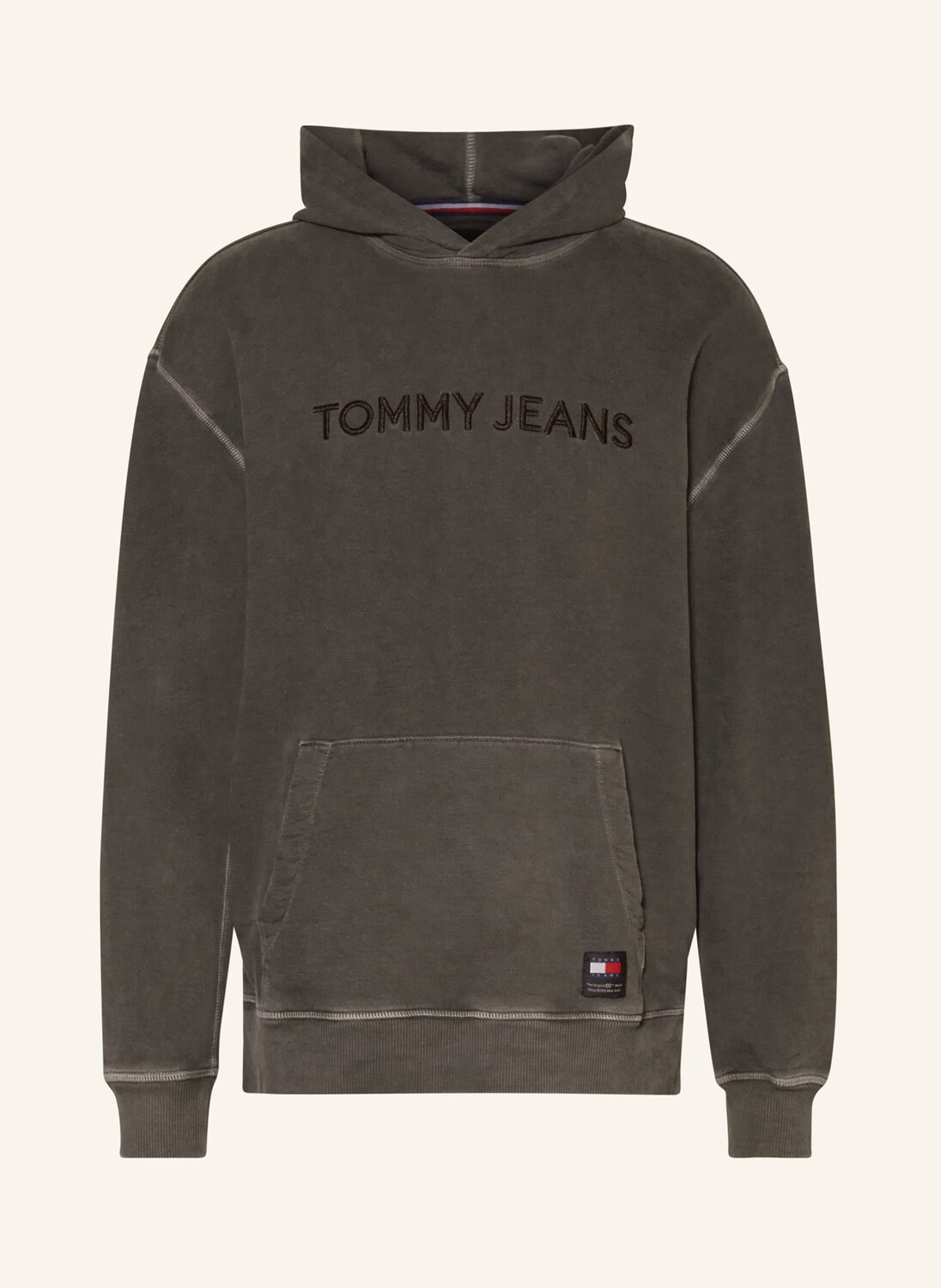 

Толстовка с капюшоном TOMMY JEANS, темно-серый