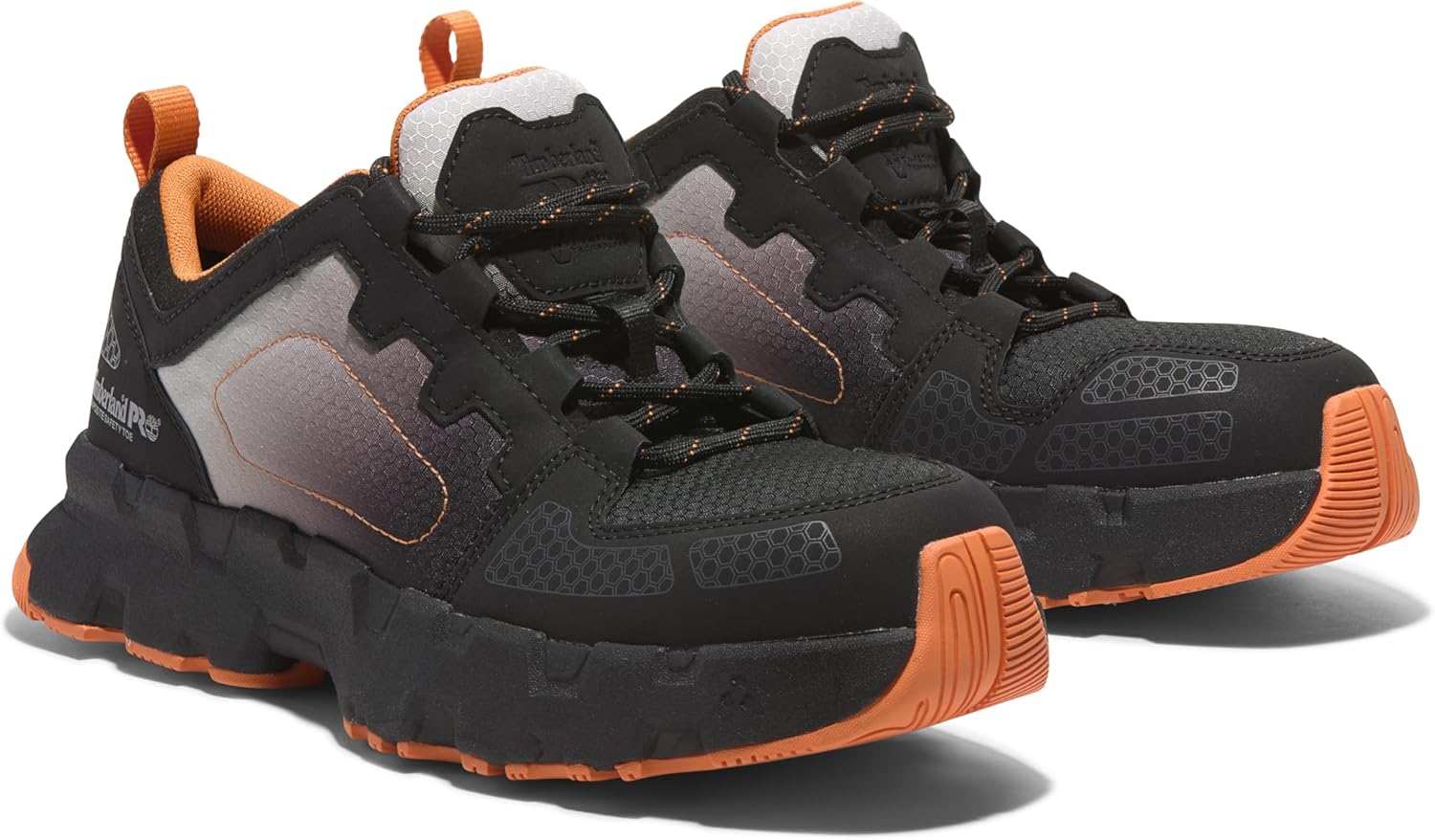 Мужские рабочие ботинки Timberland PRO Powertrain Ev Composite Safety Toe для занятий спортом в промышленных условиях, Grey/Orange — фото 2
