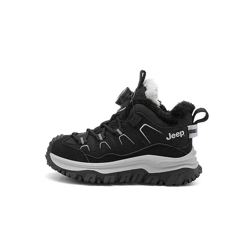 Детские кроссовки Kids' Jeep, Obsidian Black/Mystic Cloud Gray[Thick Cotton]