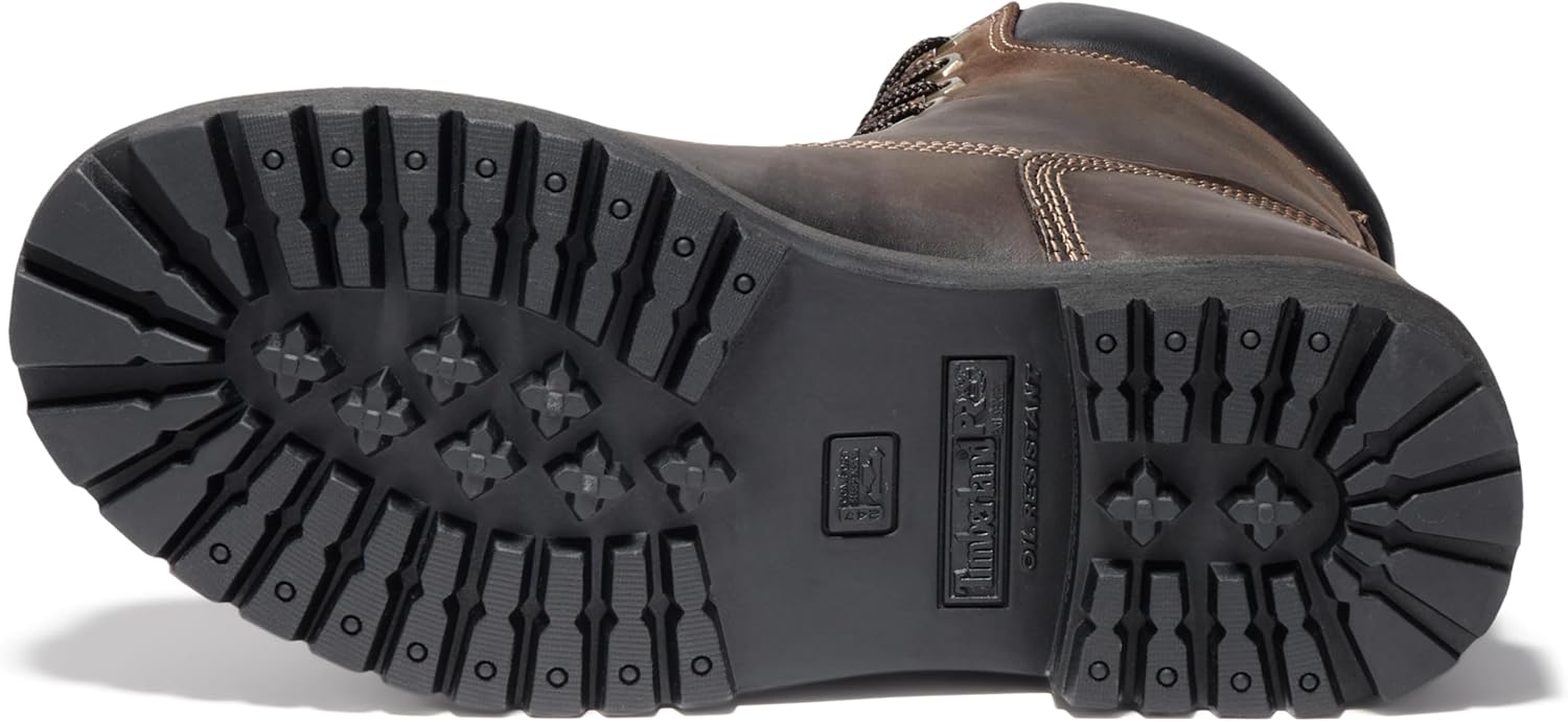Timberland PRO мужские промышленные рабочие ботинки Direct Attach 8 дюймов с мягким мысом, утепленные, водонепроницаемые, Brown — фото 4