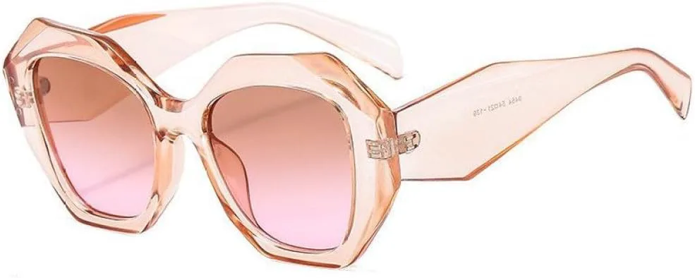 

Солнцезащитные очки в стиле ретро 2027 года для женщин, увеличенного размера, с нестандартной квадратной оправой, защита от ультрафиолета UV400 MTZJH, Champagne