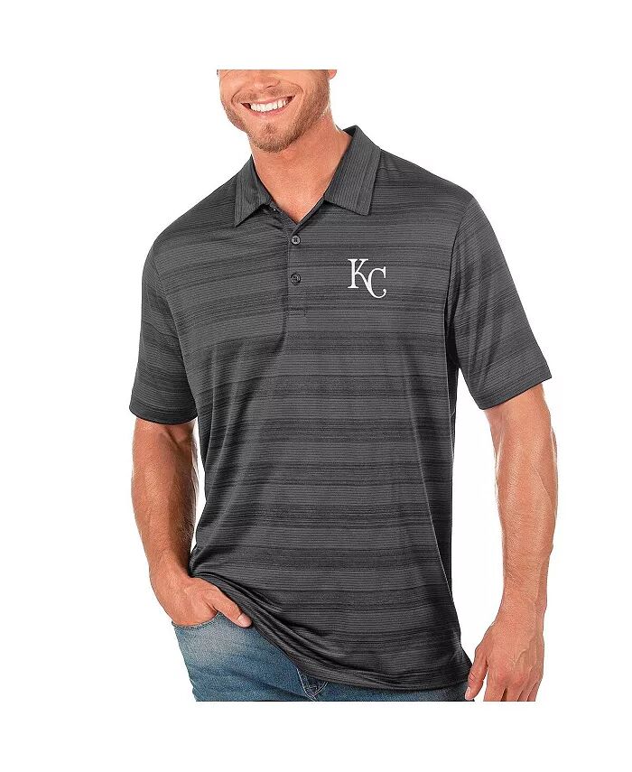 

Мужское серое поло Kansas City Royals Compass Antigua