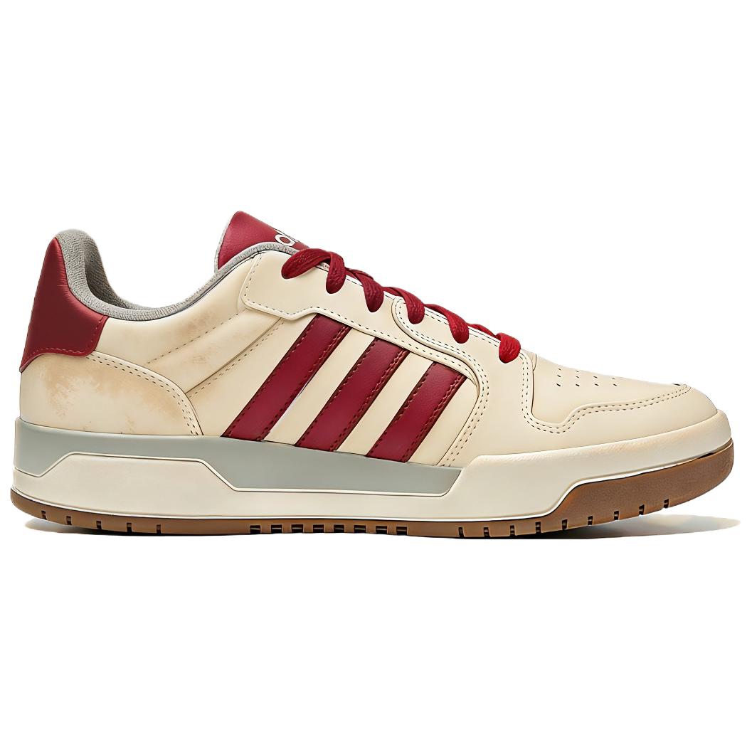 Adidas Neo Entrap синтетическая кожа нескользящие устойчивые к истиранию низкие кроссовки для скейтбординга унисекс beige red — фото 4