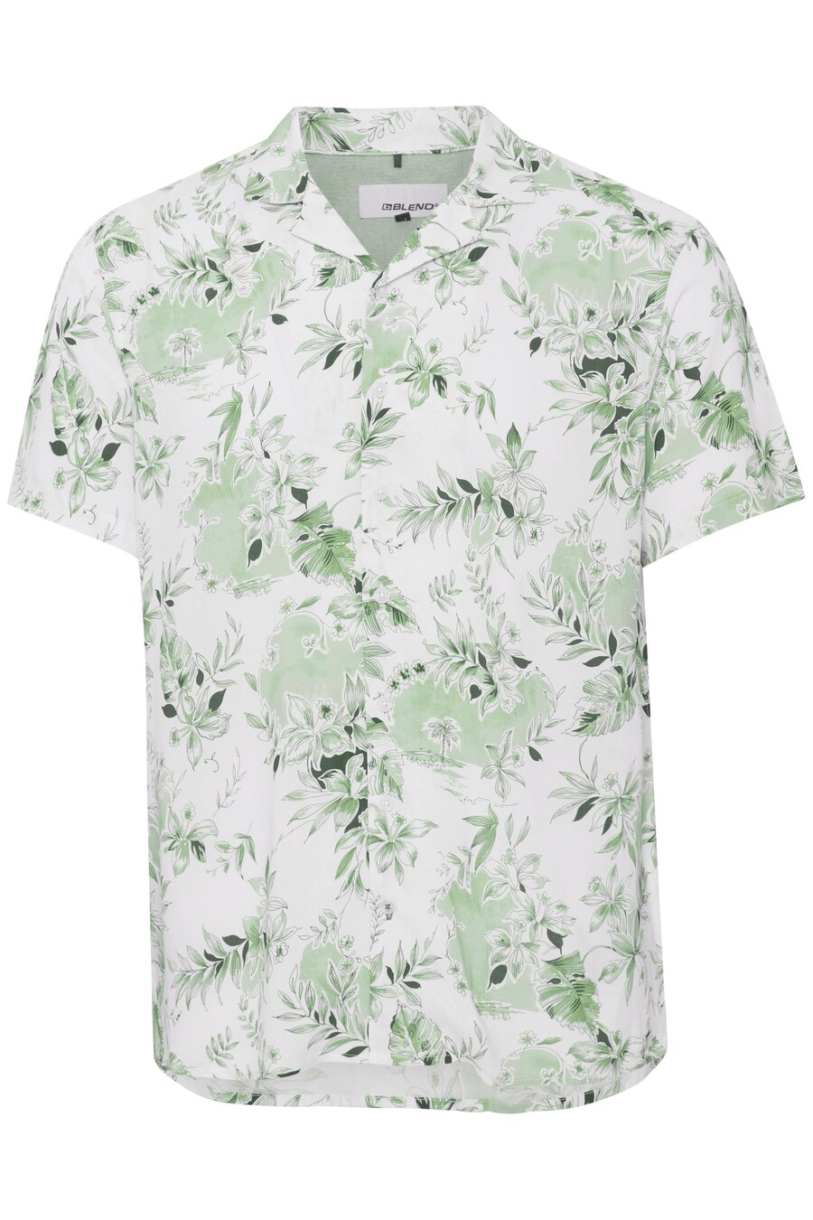 

Рубашка Slim Fit на пуговицах BLEND, цвет Green/White