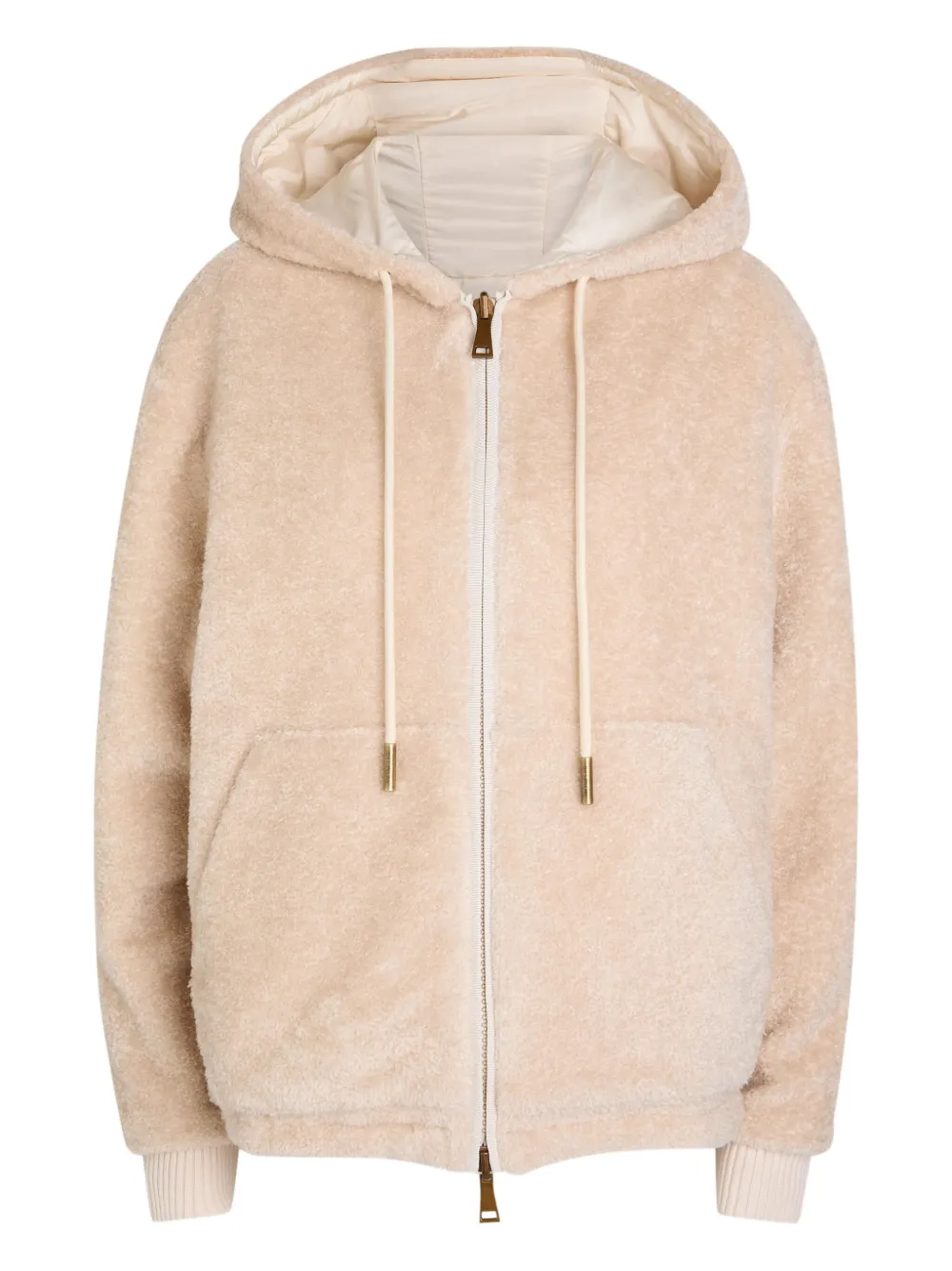 

Двустороннее стеганое худи Moncler, бежевый