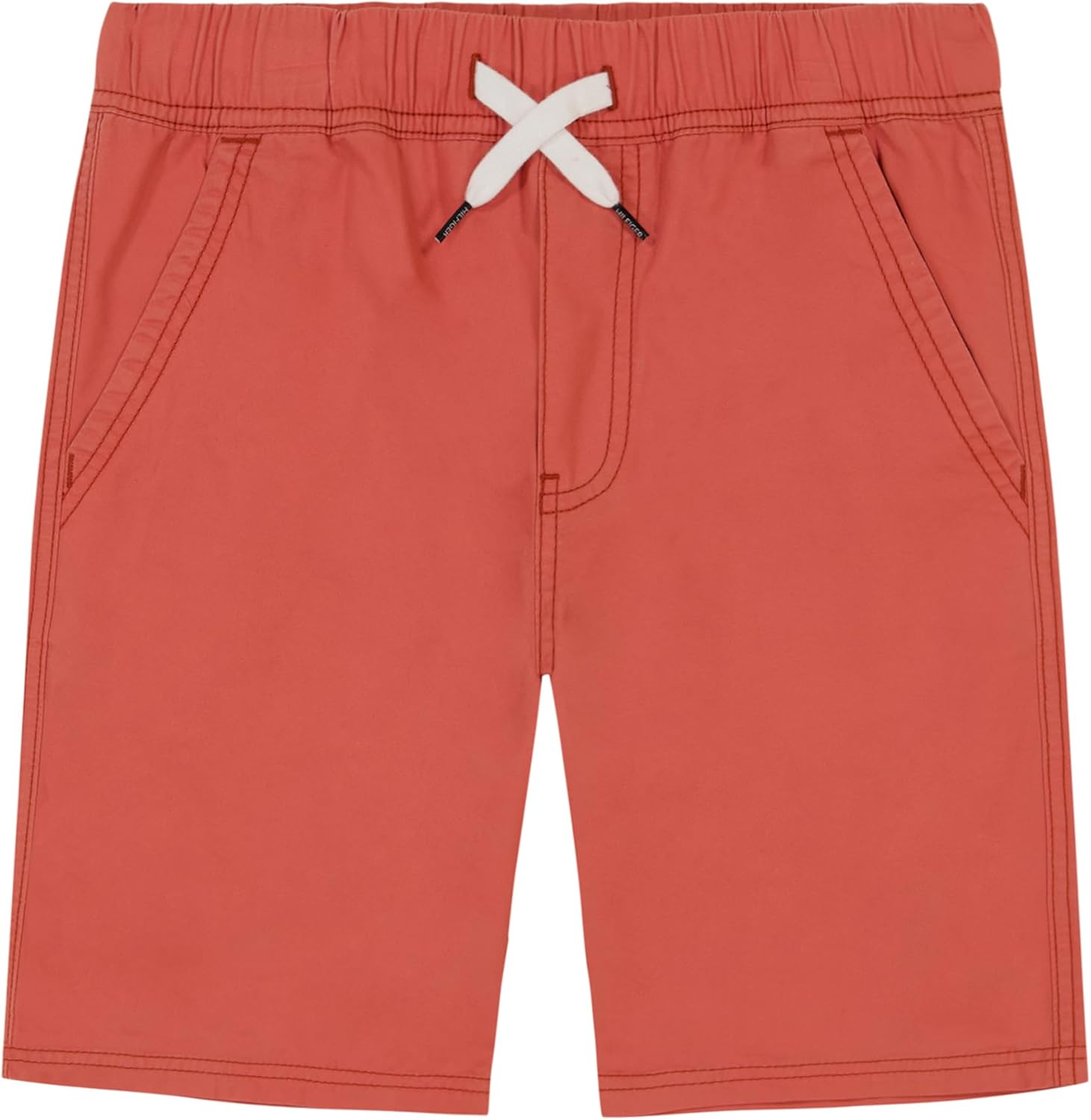 

Короткие плетеные шорты Tommy Hilfiger для мальчиков, застежка на шнурок, Sangria Solid