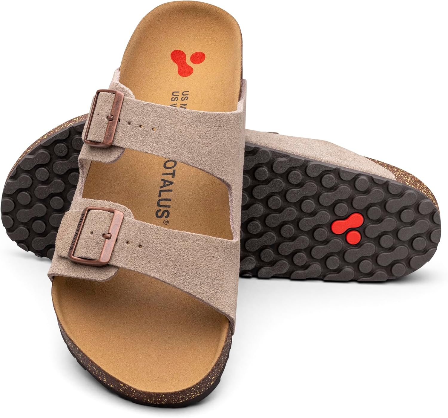 

Protalus Cascade - мужские комфортные сандалии с технологией выравнивания, поддержкой свода стопы, глубокой пяточной чашкой и облегчением при плантарном фасците, Taupe