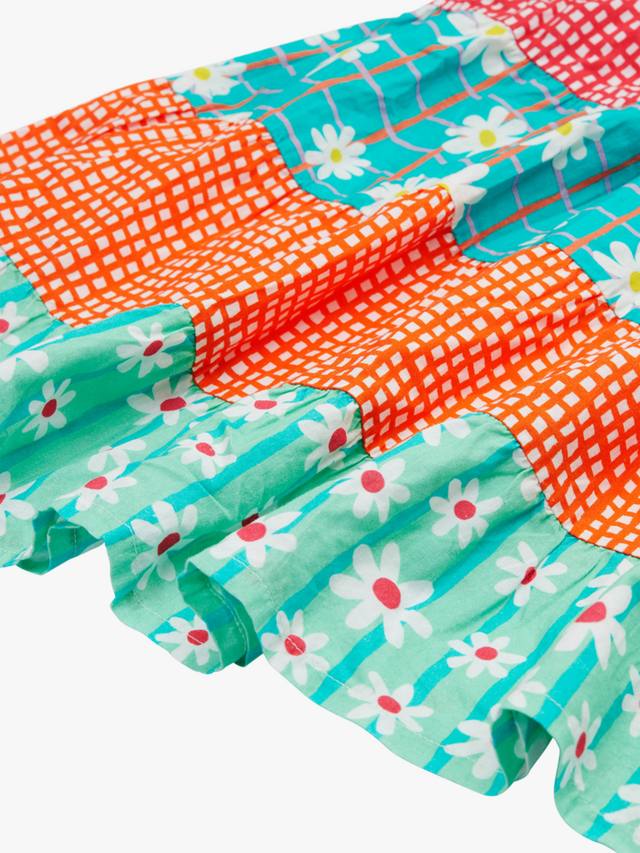 Детское платье Dorothy из органического хлопка с ярусами Frugi, Rainbow Hotchpotch — фото 4