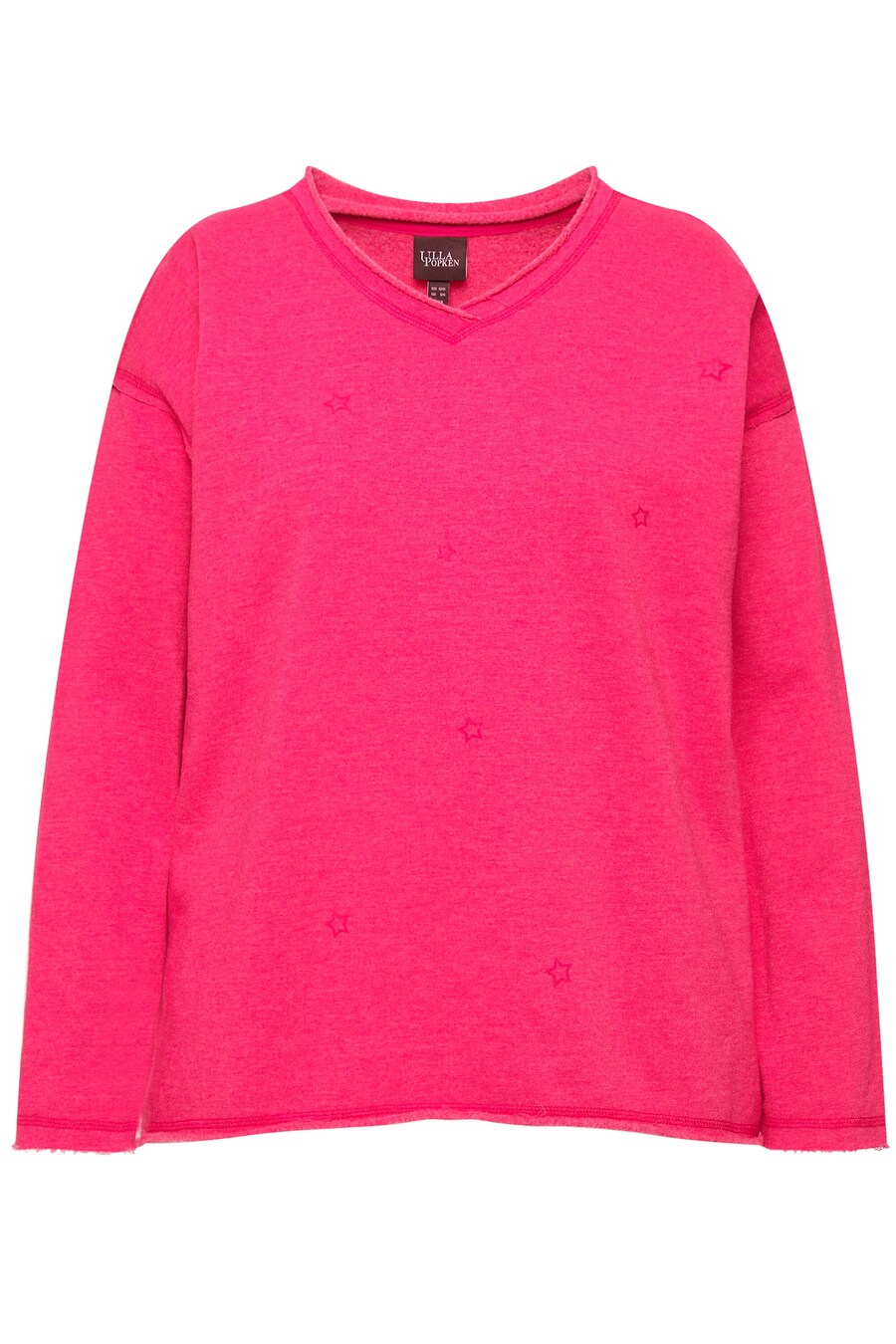 

Свитер Ulla Popken Sweatshirt, цвет pink/neon pink