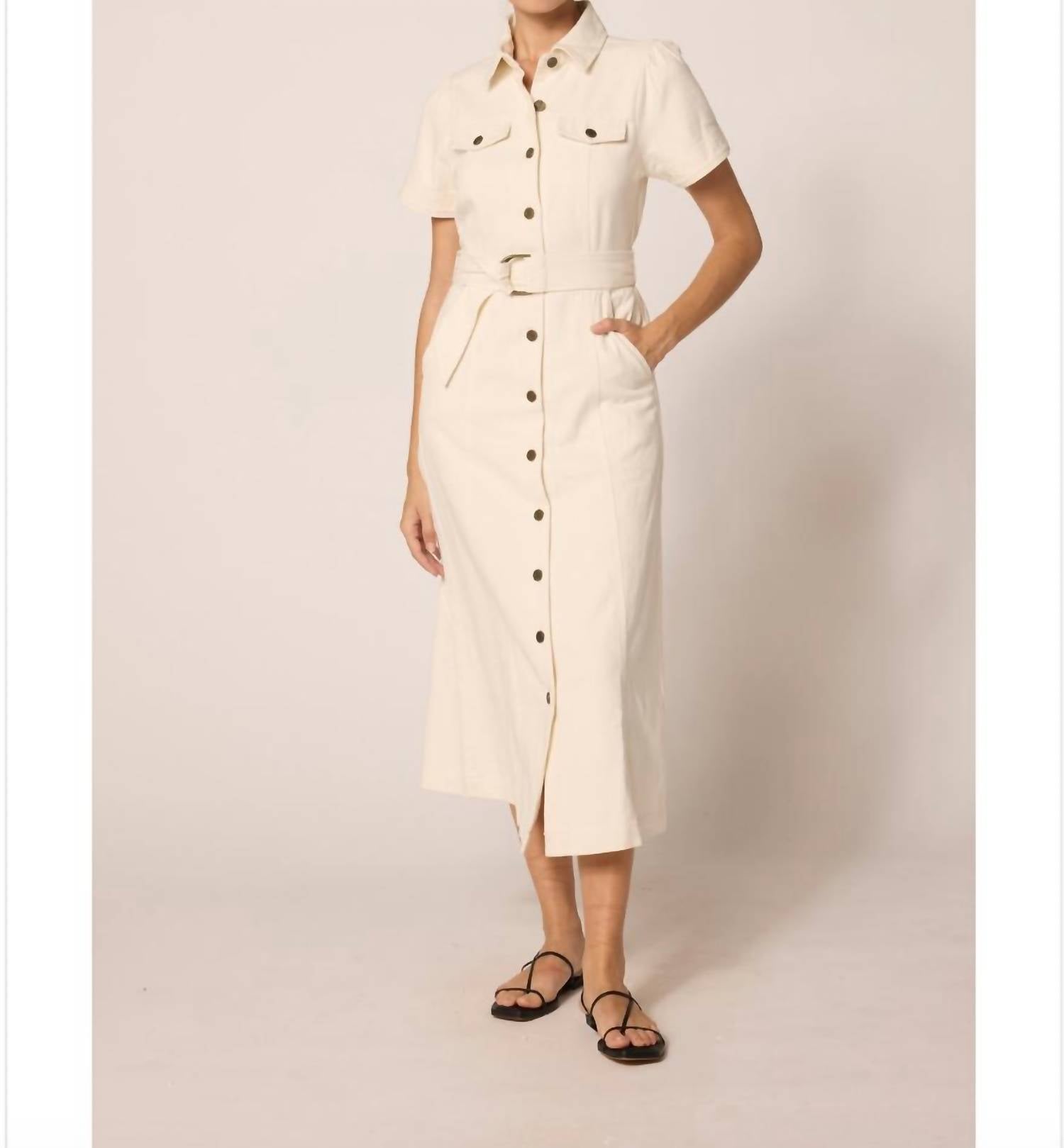 

Кремовое платье миди Cassidy Cleobella