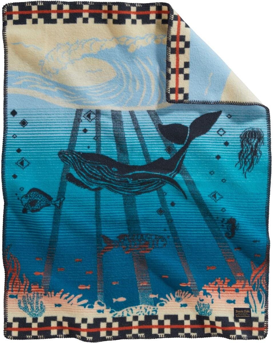 

Жаккардовое детское одеяло Pendleton Muchacho, один размер Tide School, Berry