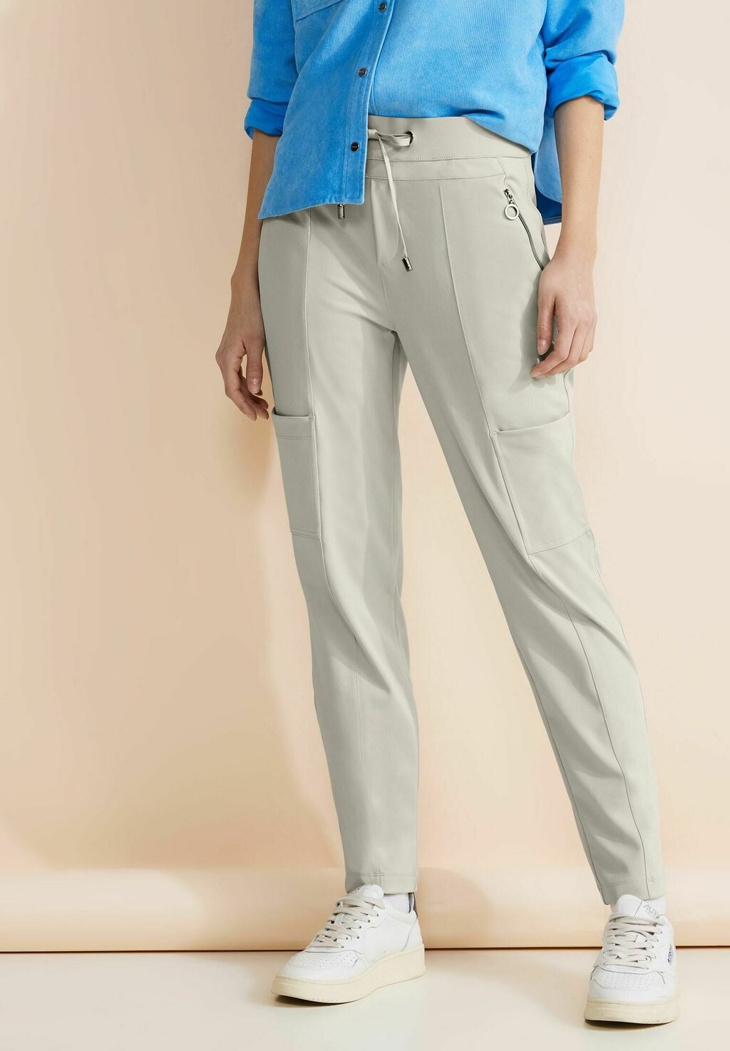 

Брюки из ткани Street One, цвет beige